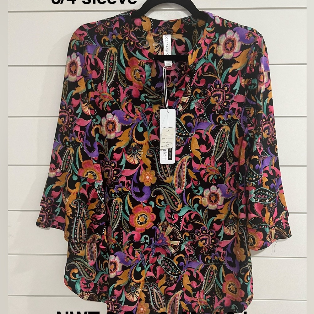 Elegant Multicolor Paisley Women's Blouse